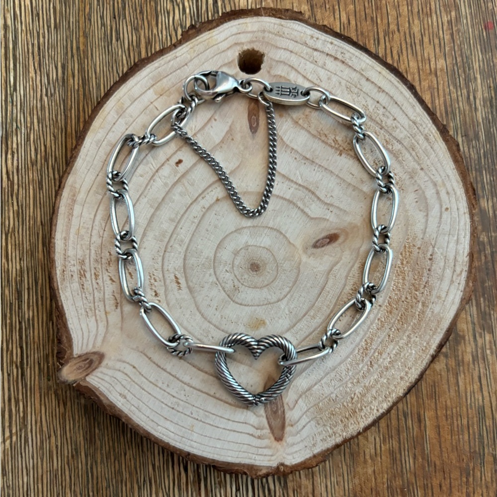 James Avery Heart Charm Bracelet